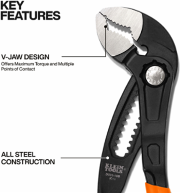 Quick-Adjust Klaw™ Pump Pliers, 10-Inch