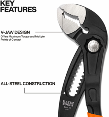 Quick-Adjust Klaw™ Pump Pliers, 7-Inch
