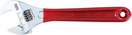 Adjustable Wrench 10 Inch, Heat-Treated Alloy Steel, Extra Capacity Jaw
