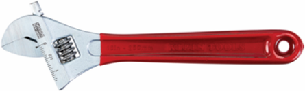 Adjustable Wrench 10 Inch, Heat-Treated Alloy Steel, Extra Capacity Jaw