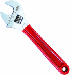 Adjustable Wrench 10 Inch, Heat-Treated Alloy Steel, Extra Capacity Jaw