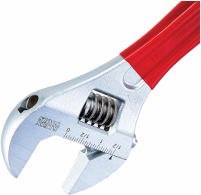 Adjustable Wrench 12 Inch Extra Capacity, Jaw Capacity 1.5 Inch