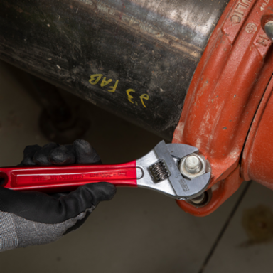 Extra Capacity Adjustable Wrench 8 Inch, Steel, Jaw Capacity 1.125 Inch
