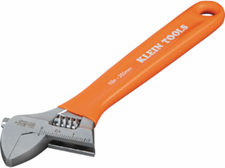 Extra-Capacity Adjustable Wrench Set, 6 Inch & 10 Inch, Chrome Plated, Forged Steel