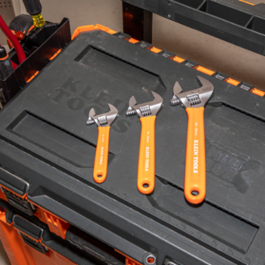 Extra-Capacity Adjustable Wrenches, 3-Piece