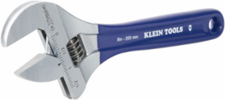 Extra-Wide Jaw Adjustable Wrench 8 Inch, 1-1/2 Inch Jaw Capacity