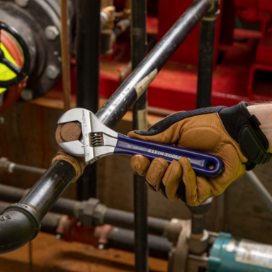 Extra-Wide Jaw Adjustable Wrench 8 Inch, 1-1/2 Inch Jaw Capacity