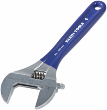 Extra-Wide Jaw Adjustable Wrench 8 Inch, 1-1/2 Inch Jaw Capacity