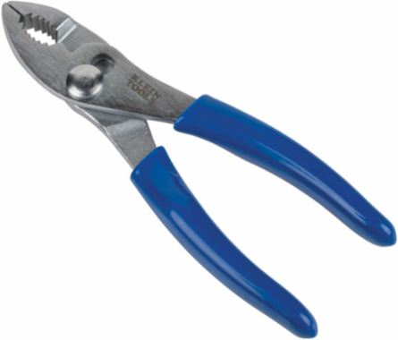 6 Inch Slip-Joint Pliers with Serrated Jaws and Nickel-Chrome Plating