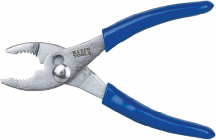 6 Inch Slip-Joint Pliers with Serrated Jaws and Nickel-Chrome Plating