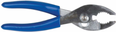 6 Inch Slip-Joint Pliers with Serrated Jaws and Nickel-Chrome Plating