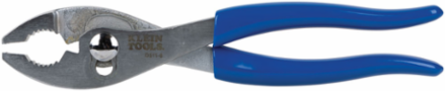 8 Inch Slip-Joint Pliers with Two Jaw Positions and Serrated Grips