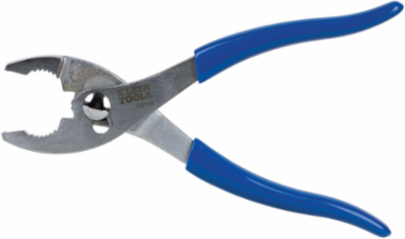 8 Inch Slip-Joint Pliers with Two Jaw Positions and Serrated Grips