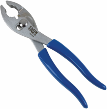 8 Inch Slip-Joint Pliers with Two Jaw Positions and Serrated Grips