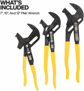 Plier Wrench Set, 3-Piece