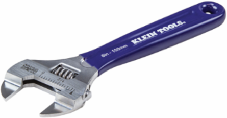 Slim-Jaw Adjustable Wrench 6 Inch, Extra Slim for Tight Spaces, 1 Inch Jaw Capacity