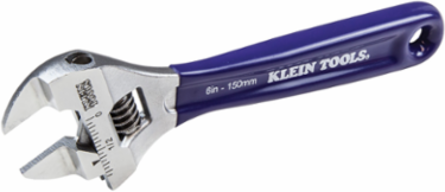 Slim-Jaw Adjustable Wrench 6 Inch, Extra Slim for Tight Spaces, 1 Inch Jaw Capacity