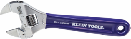 Slim-Jaw Adjustable Wrench 6 Inch, Extra Slim for Tight Spaces, 1 Inch Jaw Capacity
