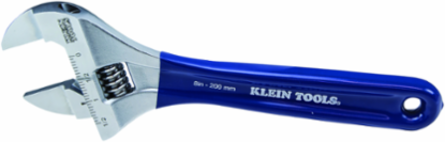 Slim-Jaw Adjustable Wrench 8 Inch, 1-1/2 Inch Jaw Capacity, Extra Slim Design