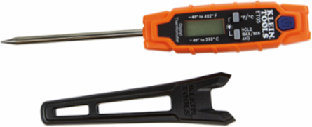 Digital Pocket Thermometer - 3 Inch Stainless Steel Probe, -40 to 482°F Range
