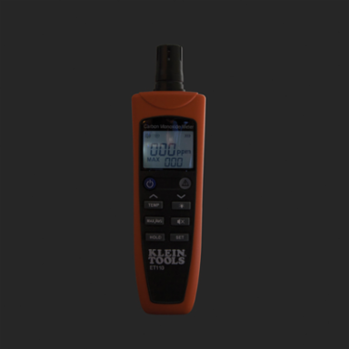 Portable Carbon Monoxide Detector, Backlit LCD, 0.318 lbs, Includes Pouch & 4 AAA Batteries
