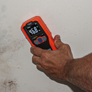 Pinless Moisture Meter, 0.75-Inch Sensing Depth, ABS Plastic, Bright Display