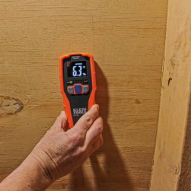 Pinless Moisture Meter, 0.75-Inch Sensing Depth, ABS Plastic, Bright Display