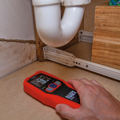 Pinless Moisture Meter, 0.75-Inch Sensing Depth, ABS Plastic, Bright Display