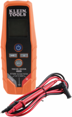 Digital Voltage & Continuity Tester, 2 to 600V AC/DC, IP53, 9.8 ft Drop Protection