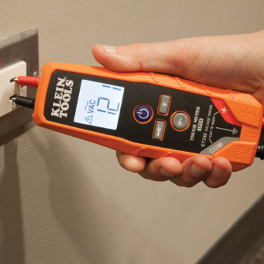 Digital Voltage & Continuity Tester, 2 to 600V AC/DC, IP53, 9.8 ft Drop Protection