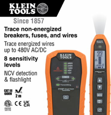 Advanced Circuit Tracer Kit with LCD Display, Includes Transmitter and Receiver