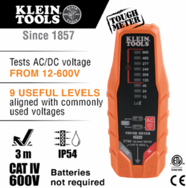 Electronic Voltage Tester CAT IV 600V AC/DC 12-600V with LED Display
