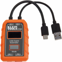 USB Digital Meter for USB-A and USB-C, 3-20V DC, 999Wh Max Energy, 2 m Drop Protection