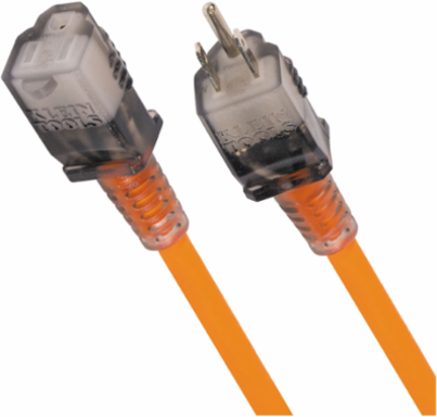 25-Foot Glow End Extension Cord, 12/3 AWG, 15A, Indoor/Outdoor Use