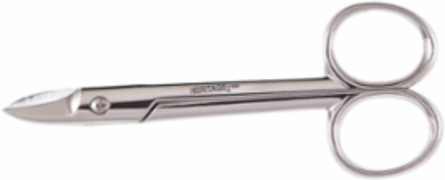 Wire Scissors, Serrated, 3-1/2 Inch, Carbon Steel, Ambidextrous Handles