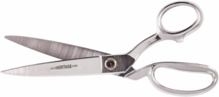 Bent Trimmer Knife Edge 10-3/8 Inch Carbon Steel Scissors