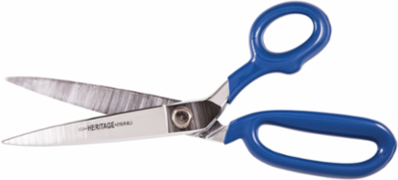 Bent Trimmer, 11.25 Inch Overall Length, Carbon Steel, Plastisol Coated Handles