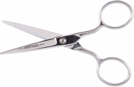 5-Inch Embroidery Scissors with Large Rings, Extra Sharp Blades, Chrome Plated