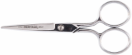 5-Inch Embroidery Scissors with Large Rings, Extra Sharp Blades, Chrome Plated