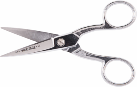 Tailor Point Scissor, 5-1/2 Inch Overall Length, 2 Inch Blade, Chrome Plated Steel