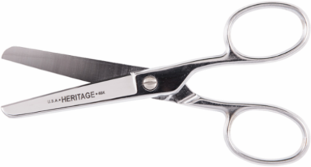 Safety Scissors 6 Inch Carbon Steel Blunt Tip with Extra Large Rings
