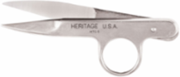 Threadclip Scissors 4-1/2 Inch, Nickel Plated Carbon Steel, Spring Action