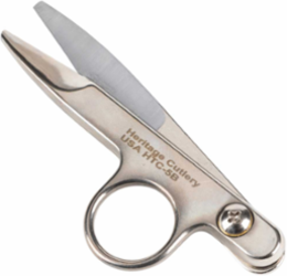 Threadclip Scissors, Blunt Tips, 4-1/2 Inch, Nickel Plated Carbon Steel