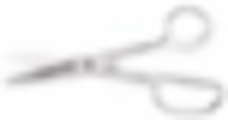 Curved Handle Blunt Tip Shears, 8-7/8 Inch, Chrome Plated Carbon Steel