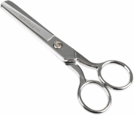 5 Inch Safety Scissors, Carbon Steel, Blunt Tip, Ambidextrous, Made in USA