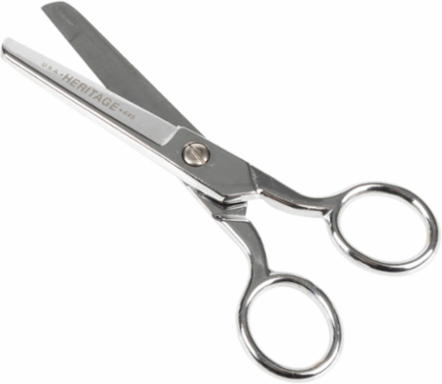 5 Inch Safety Scissors, Carbon Steel, Blunt Tip, Ambidextrous, Made in USA