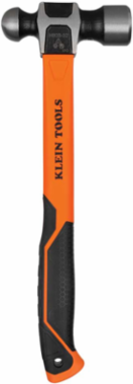 32-Ounce Ball-Peen Hammer, 15 Inch Length, Forged Steel Head, Fiberglass Handle