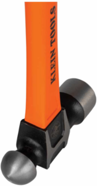 32-Ounce Ball-Peen Hammer, 15 Inch Length, Forged Steel Head, Fiberglass Handle