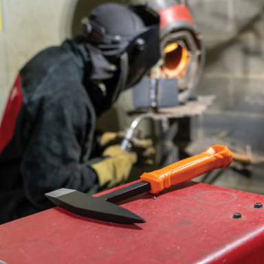 Welder's Chipping Hammer, 10 Ounce, 7 Inch with Heat-Resistant Handle