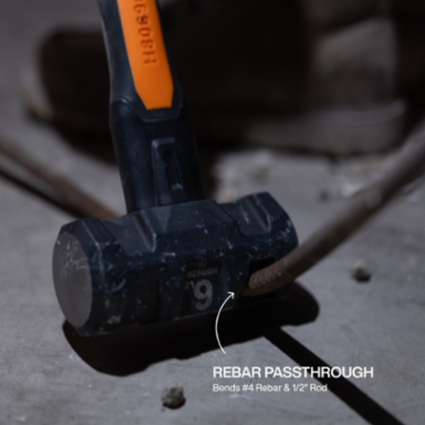 Fiberglass Handle Hammer, 6-Pound